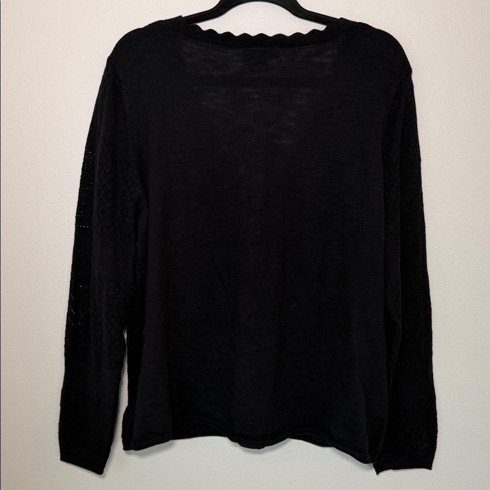 Frye Black Button Up Western Fairy Grunge Cardigan - Picture 4 of 4